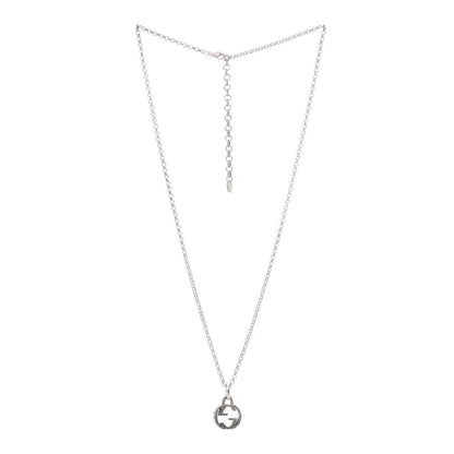 Gucci Sterling Silver Interlocking G Pendant Necklace 3 of 5