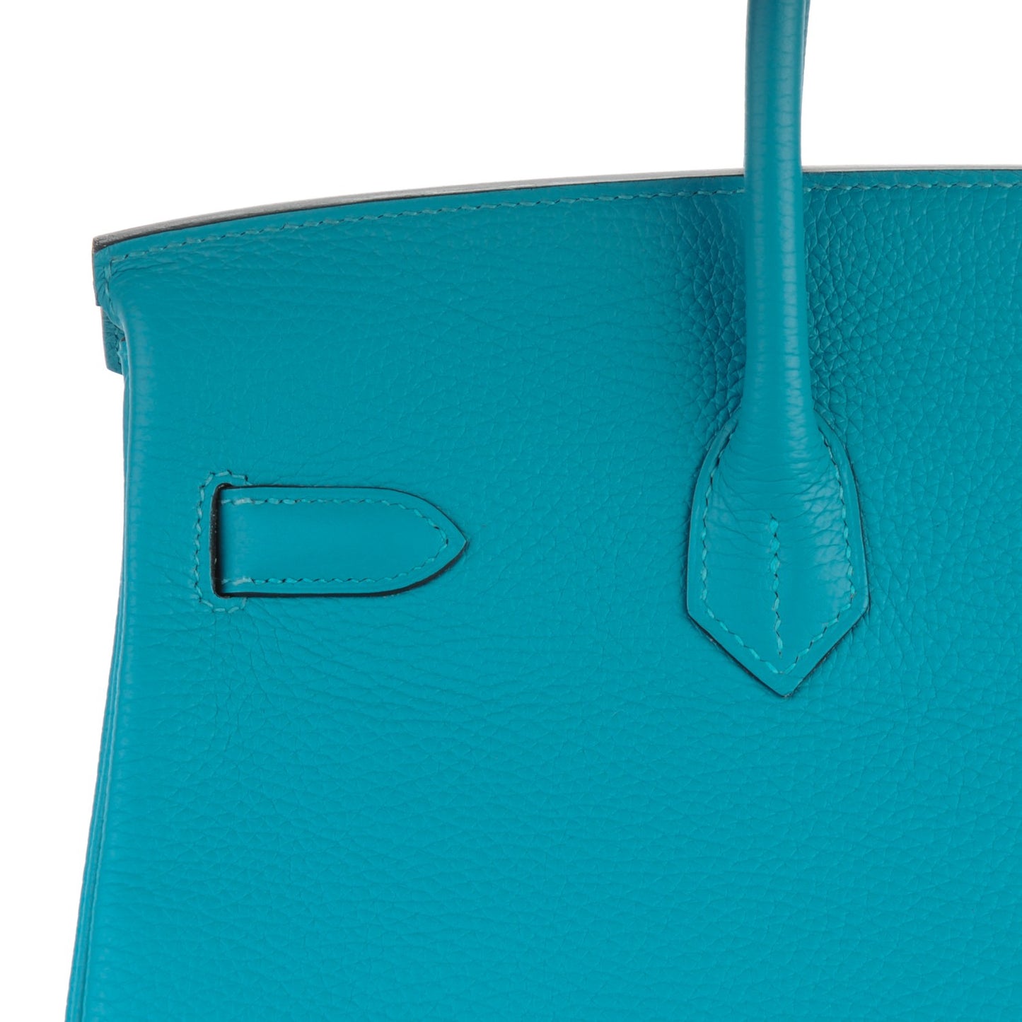 Taurillon Clemence Birkin 35 Turquoise