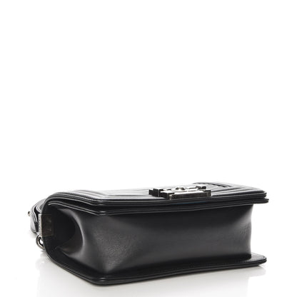 Chanel Calfskin Horizontal Quilted Small Boy Flap Black 4 of 10