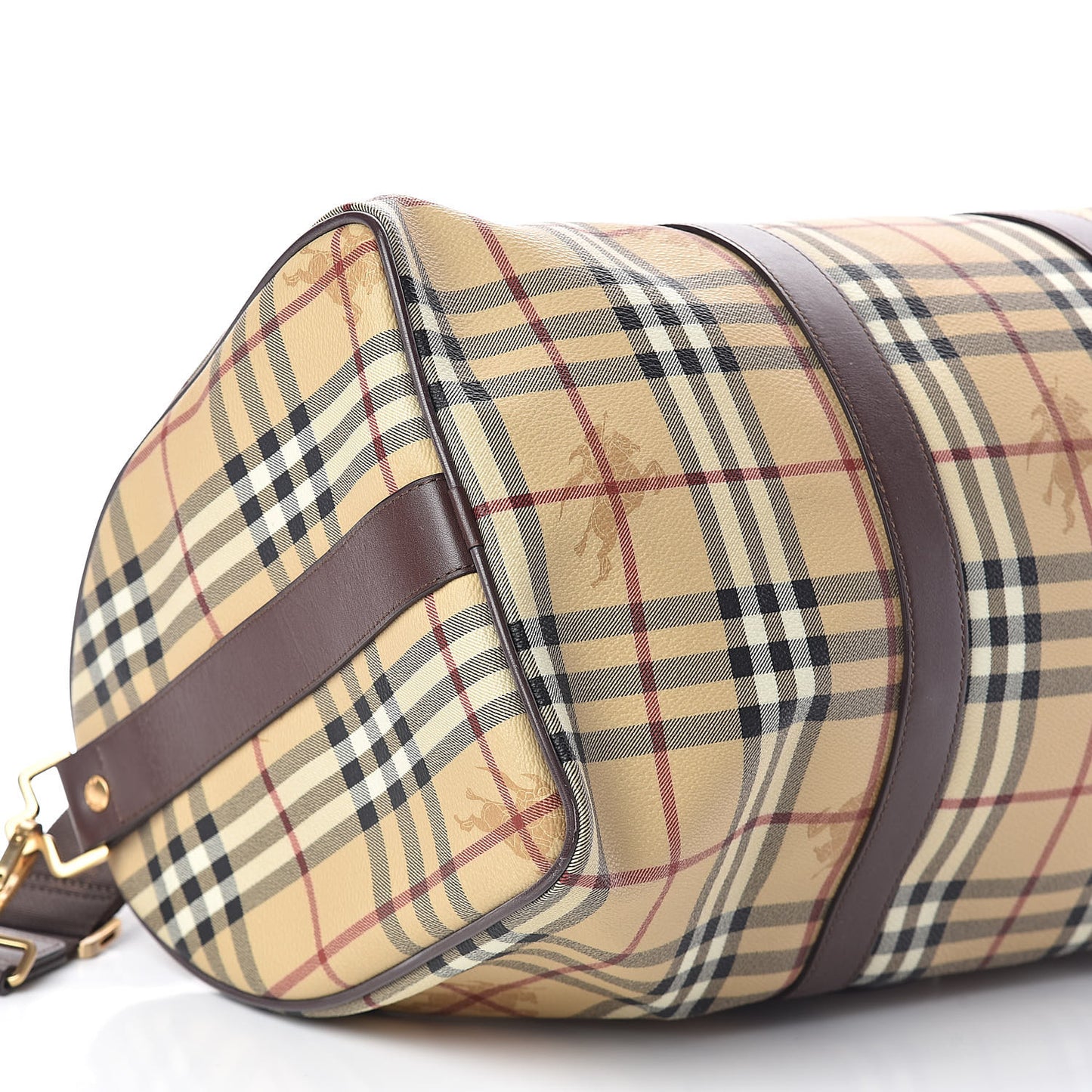 Haymarket Check Duffle Bag Dark Brown