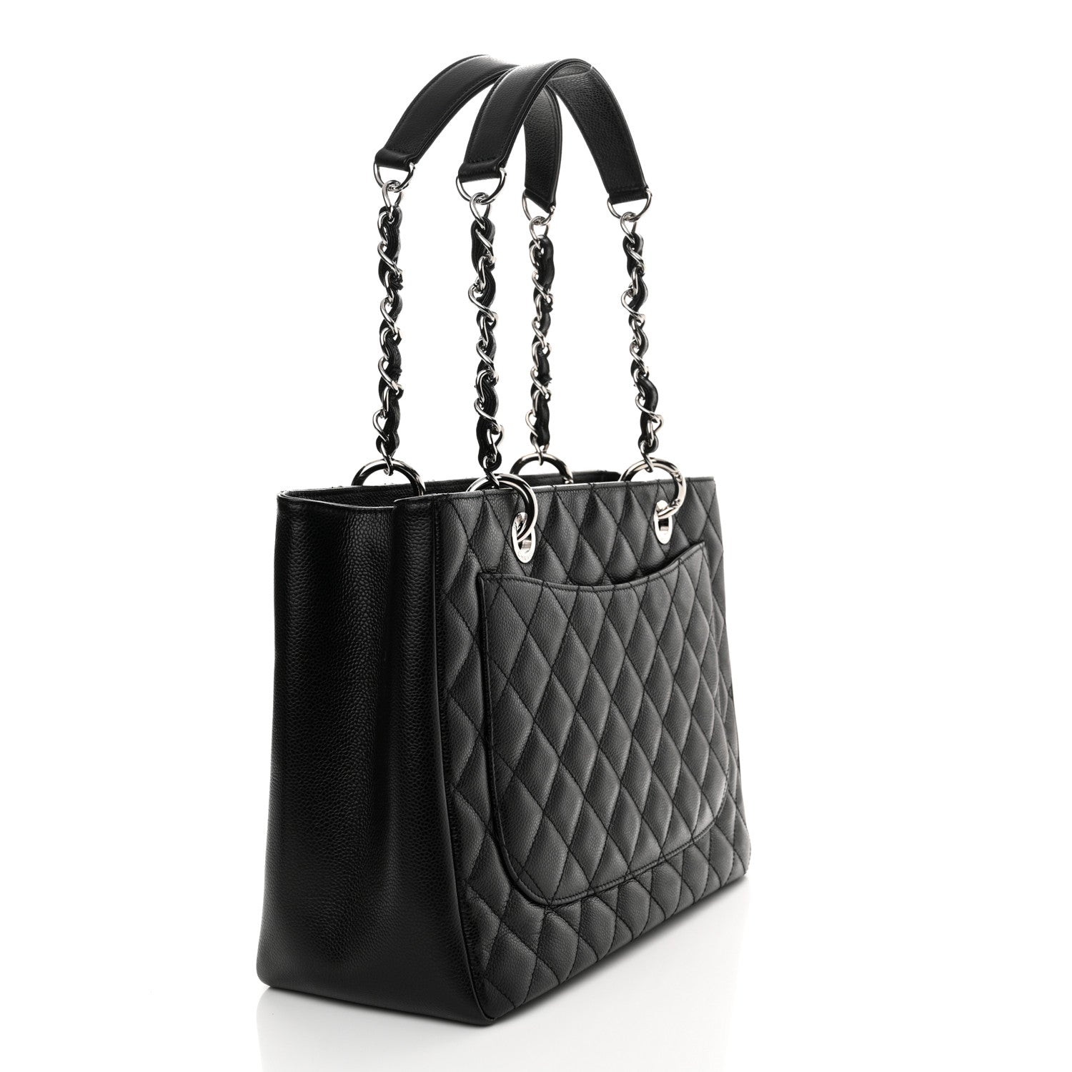 Chanel Caviar Quilted Grand Shopping Tote GST Black 3 of 11
