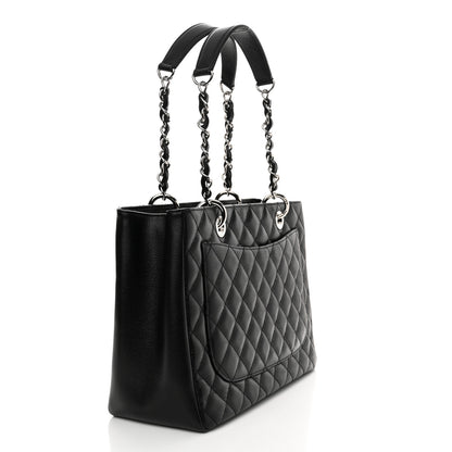 Chanel Caviar Quilted Grand Shopping Tote GST Black 3 of 11