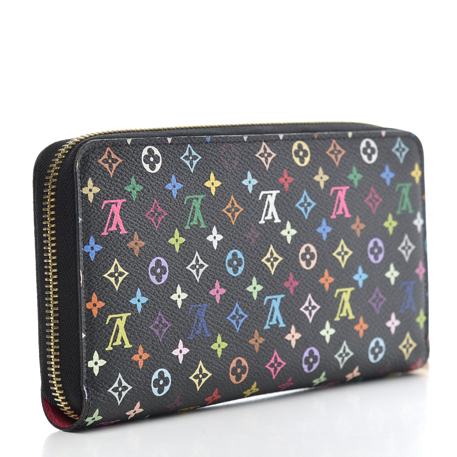 Louis Vuitton Monogram Multicolor Zippy Wallet Black Grenade 3 of 8