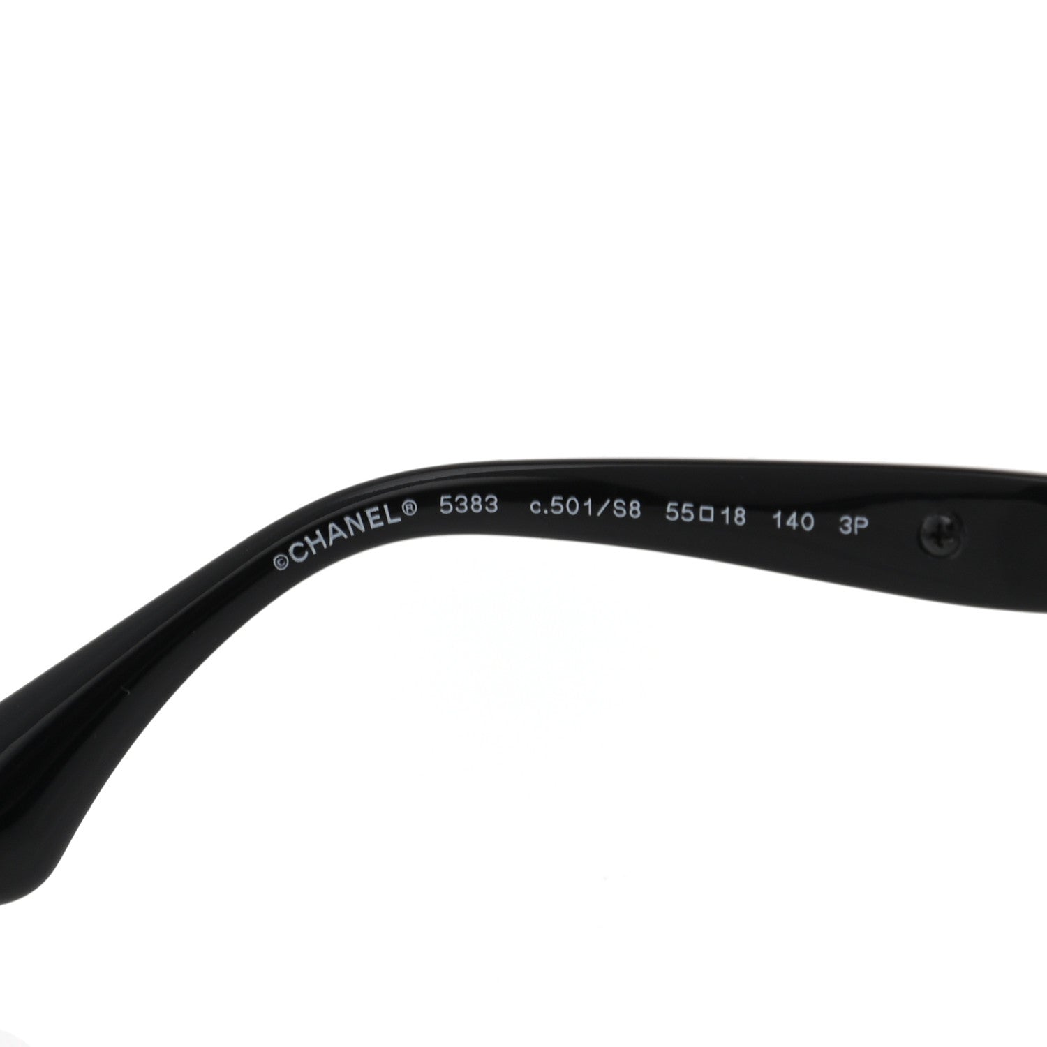 Chanel Square Winter Polarized Sunglasses 5383 Black 5 of 7