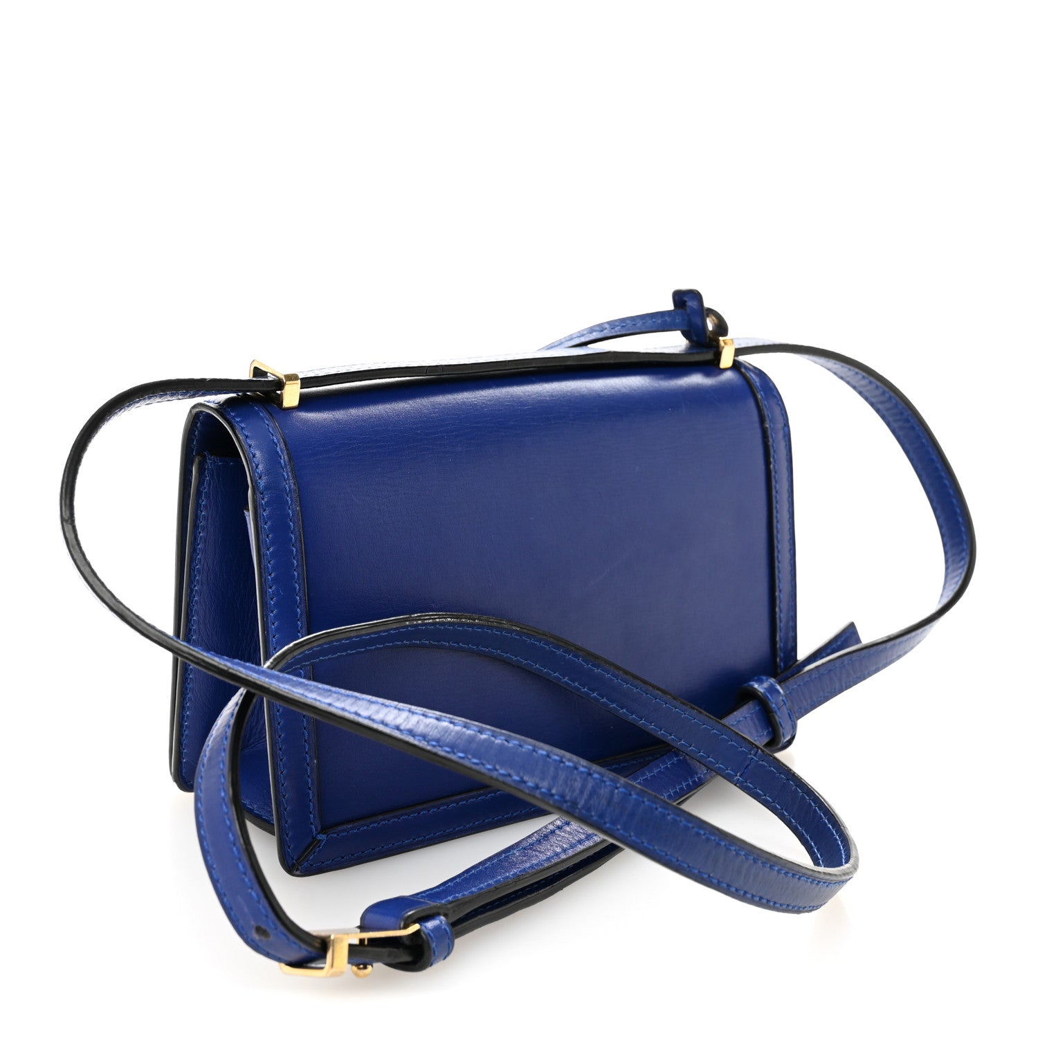 Loewe Calfskin Small Barcelona Shoulder Bag Royal Blue 3 of 13