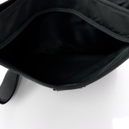 Prada Nylon Vela Flat Messenger Bag Black 6 of 12