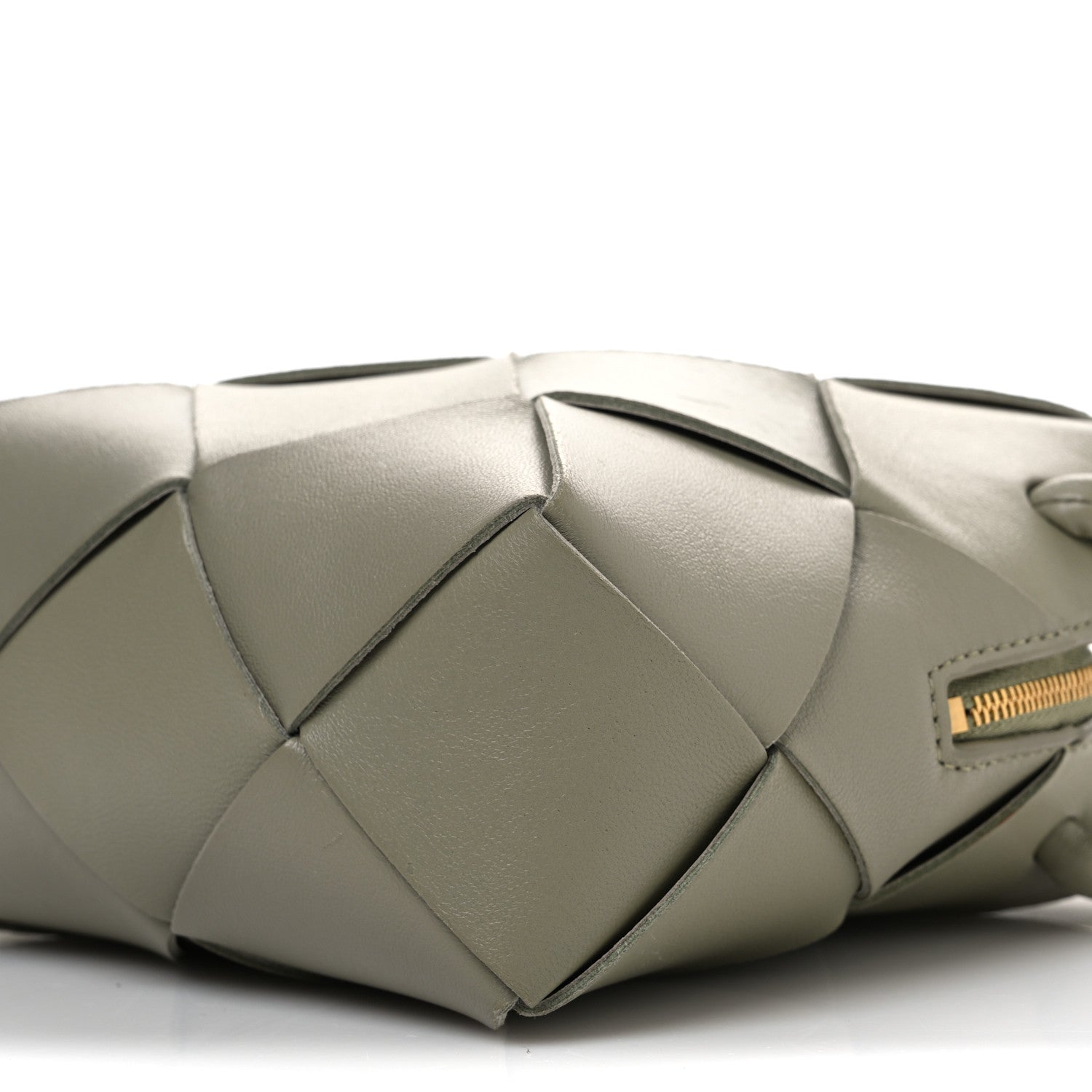 Bottega Veneta Lambskin Maxi Intrecciato Mini Cassette Camera Bag Travertine 9 of 11