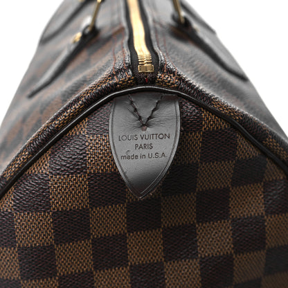 Louis Vuitton Damier Ebene Speedy 35 6 of 9
