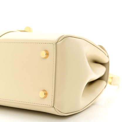 Celine Satinated Calfskin Small 16 Top Handle Bag Limestone 12 of 13