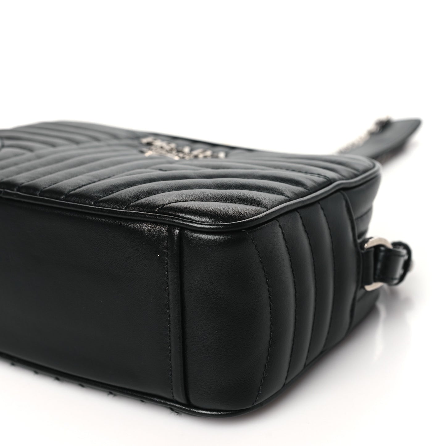 Soft Calfskin Diagramme Camera Bag Black