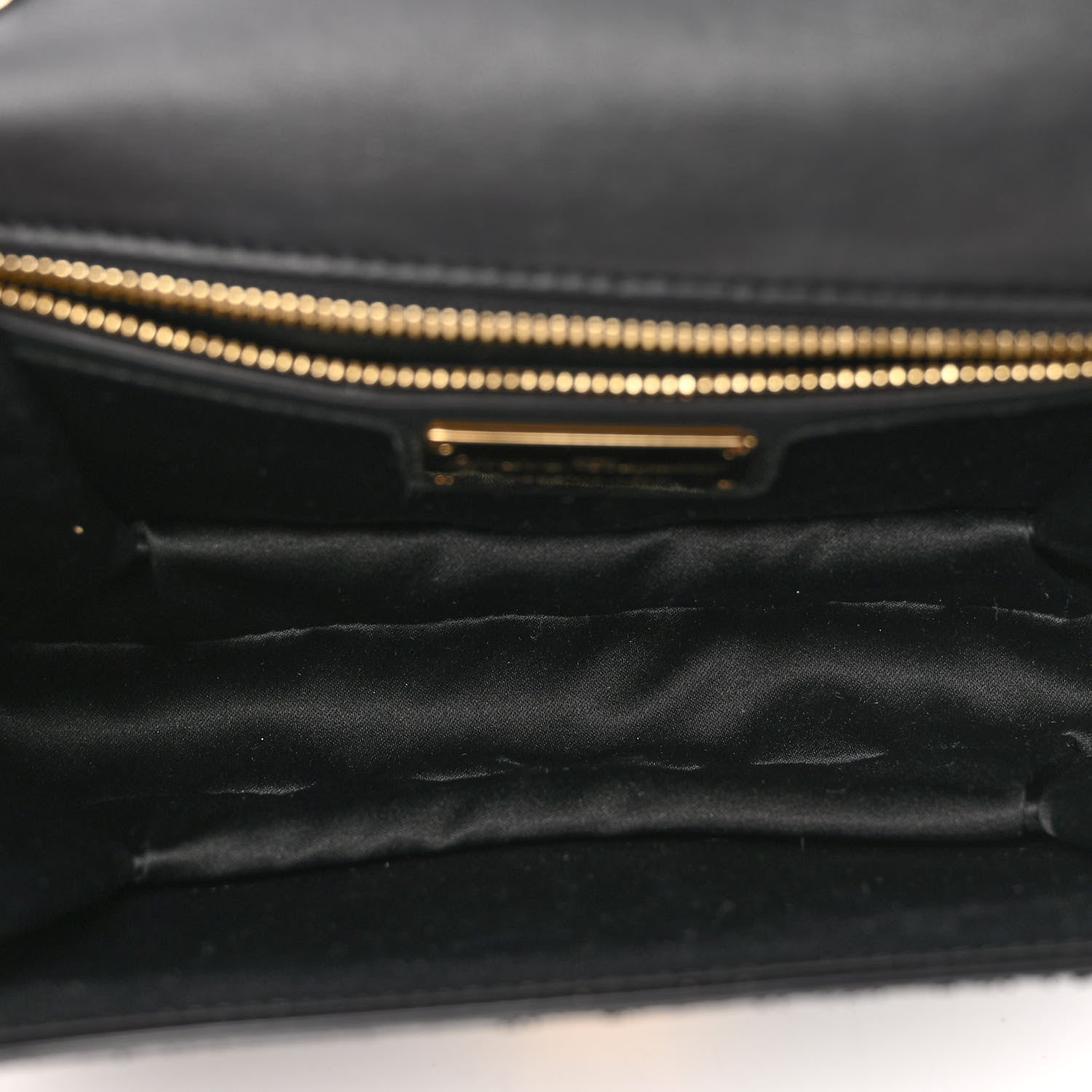 Salvatore Ferragamo Calfskin Sequins Ginny Bow Crossbody Bag Black 5 of 10