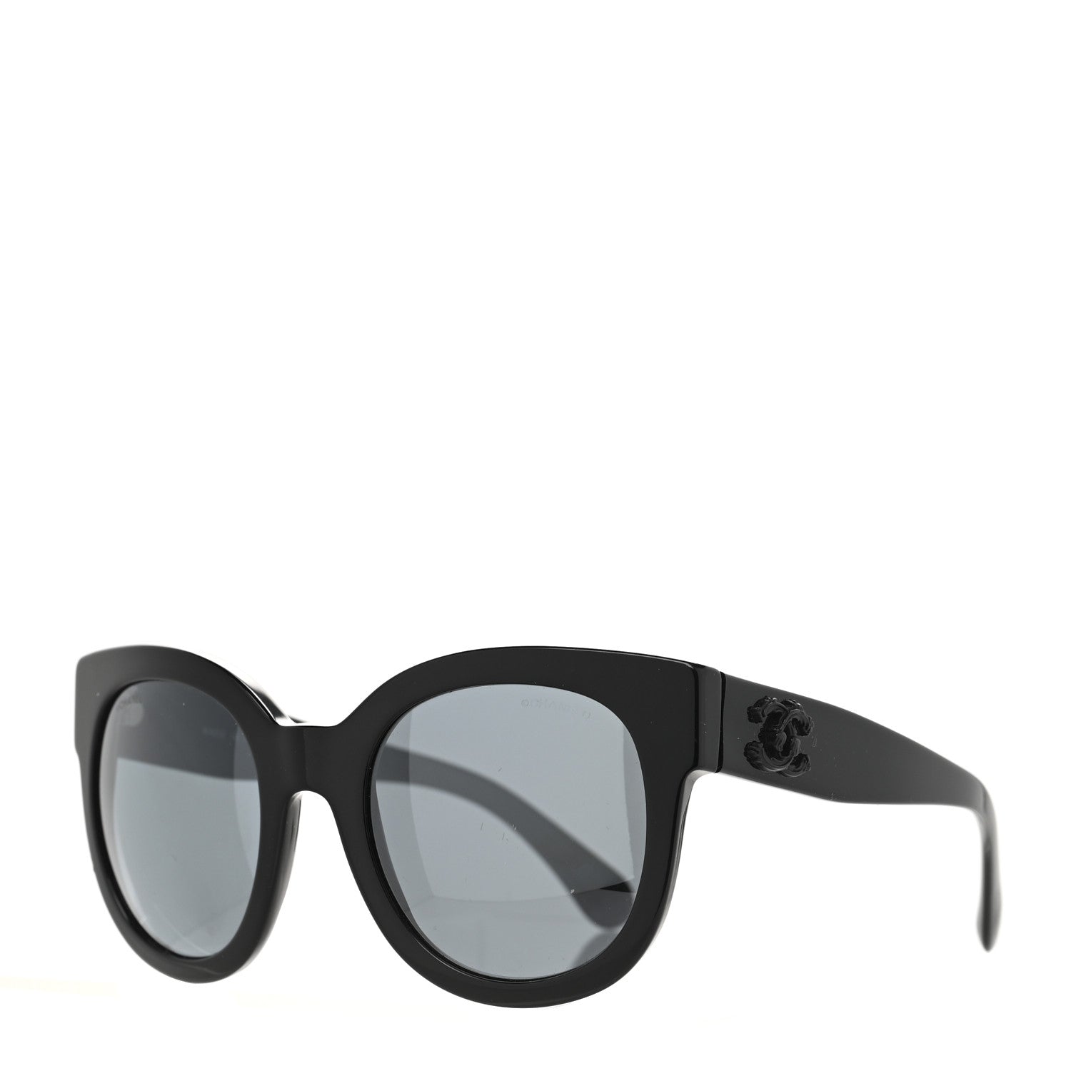 Chanel Acetate Butterfly Signature CC Sunglasses 5358 Black 1 of 8
