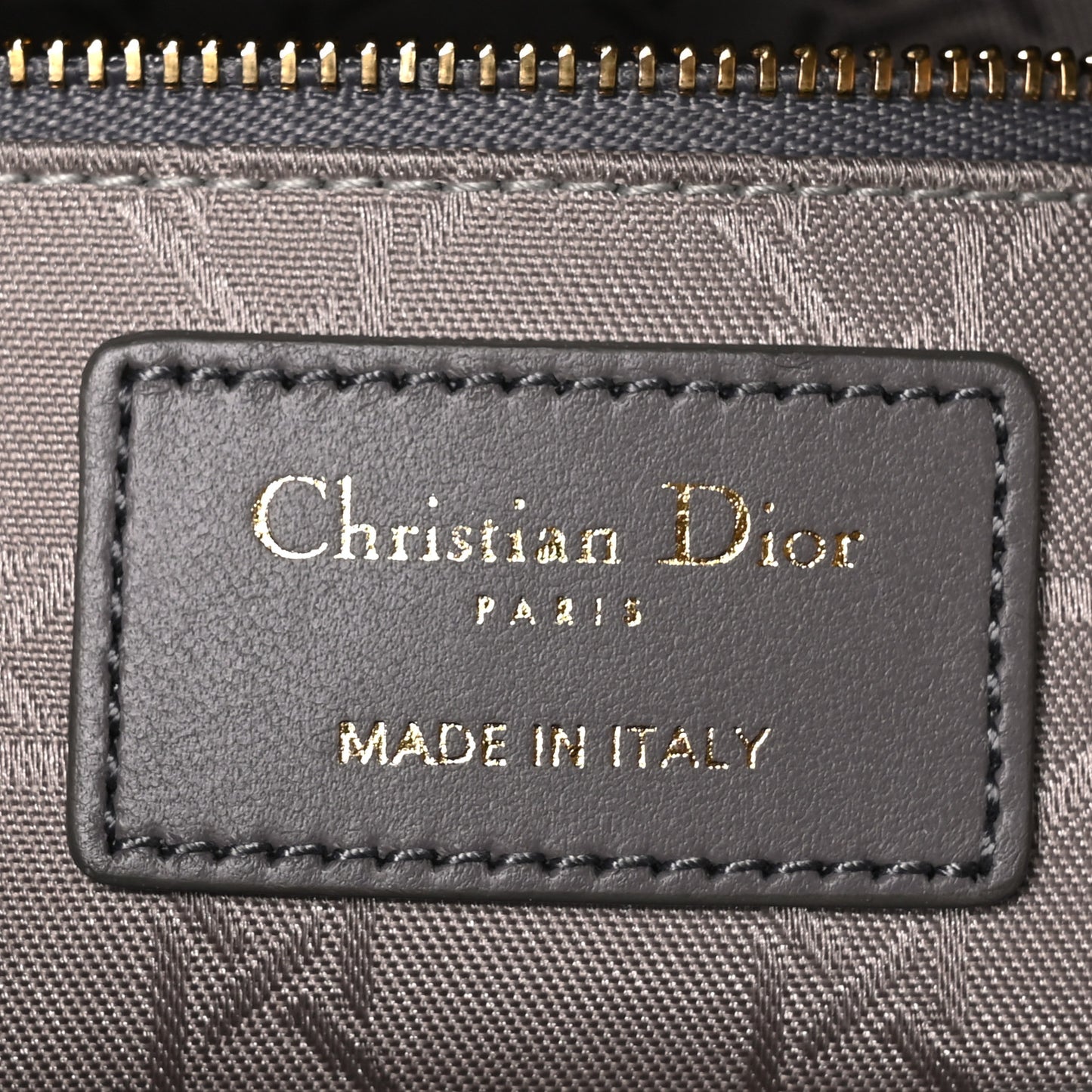 Lambskin Cannage Small My ABCDior Lady Dior Grey