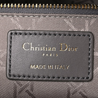 Christian Dior Lambskin Cannage Small My ABCDior Lady Dior Grey 5 of 10