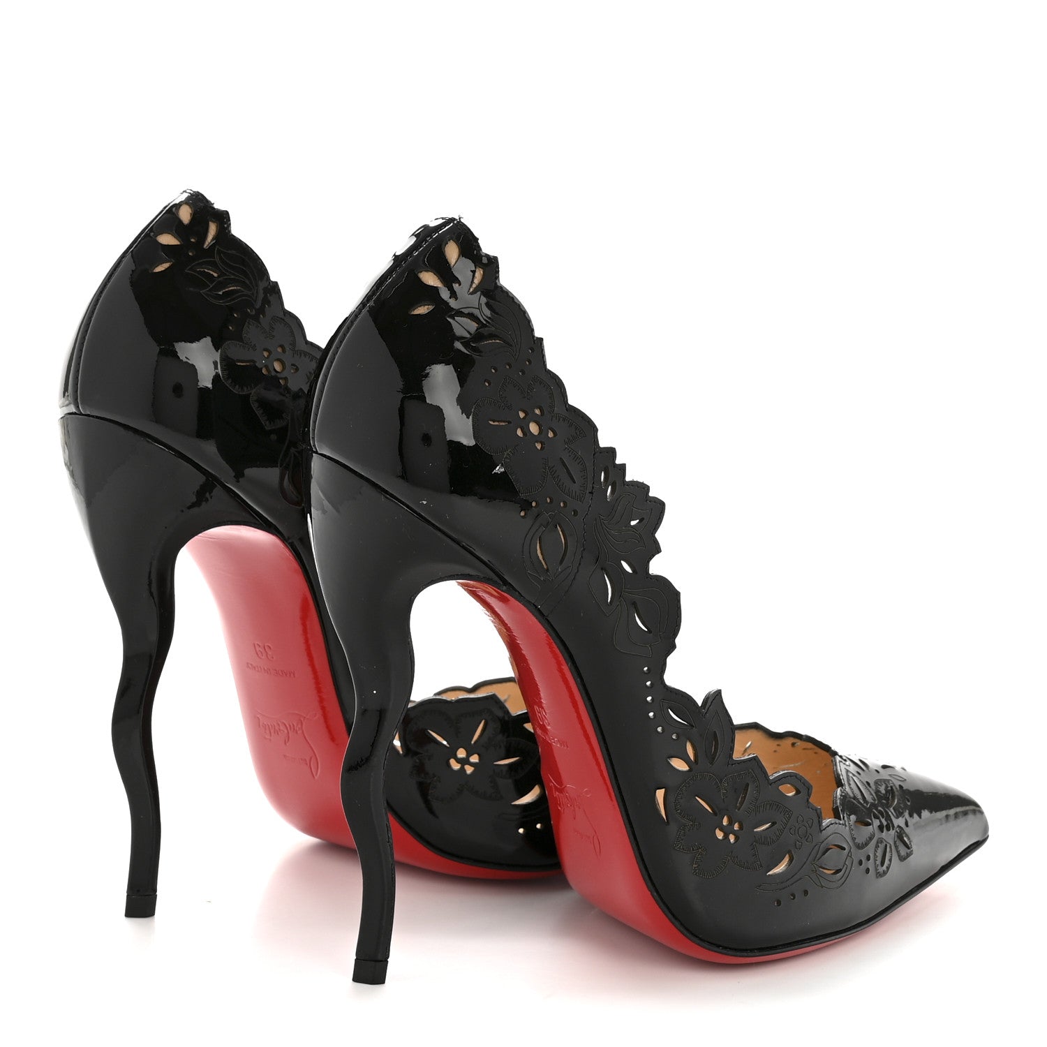 Christian Louboutin Patent Beloved 120 Pumps 39 Black 1857119