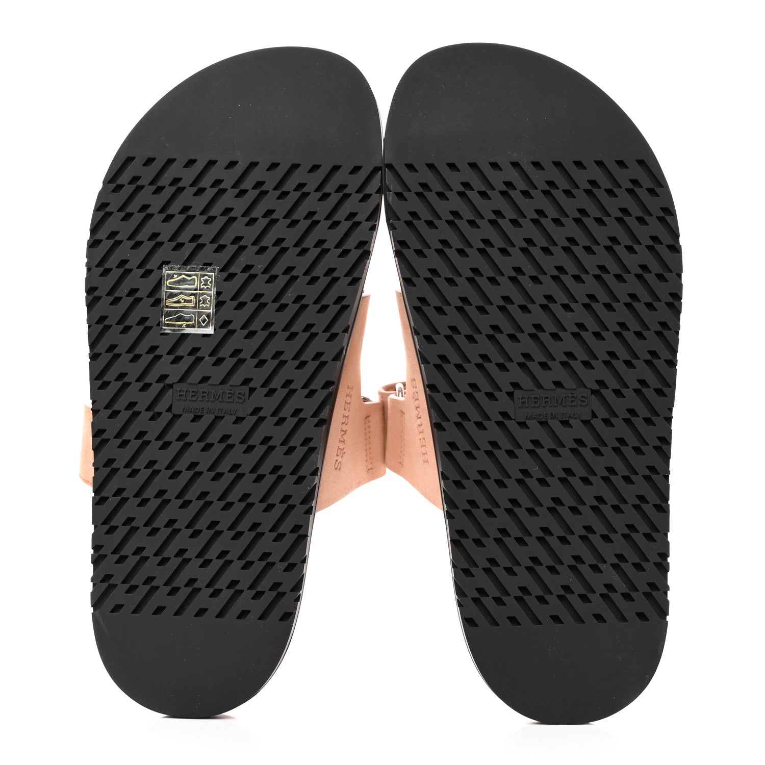 Hermes Suede Goatskin Womens Chypre Sandals 36.5 Nude 5 of 11