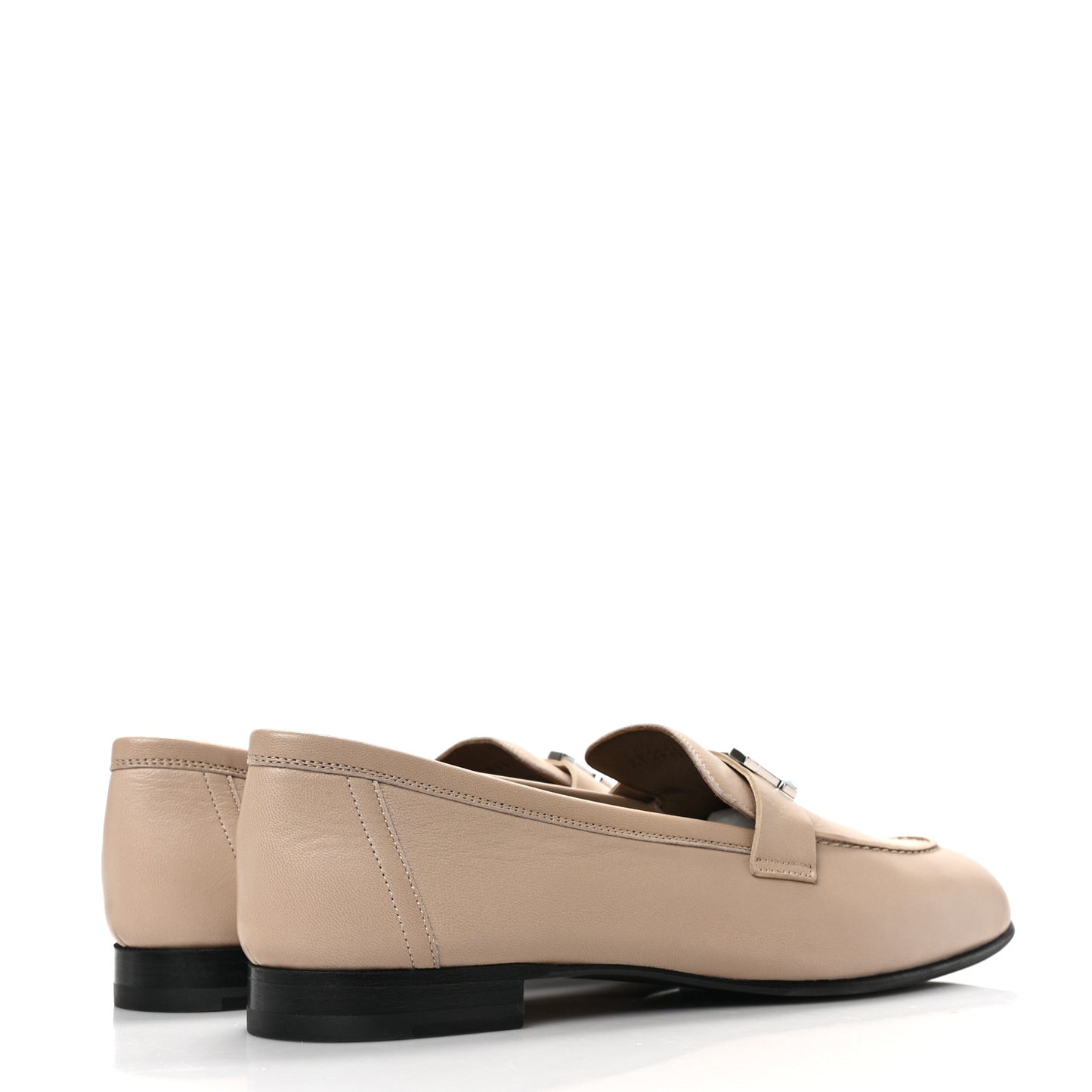 Goatskin Womens Paris Loafers 41 Blanc Gomme