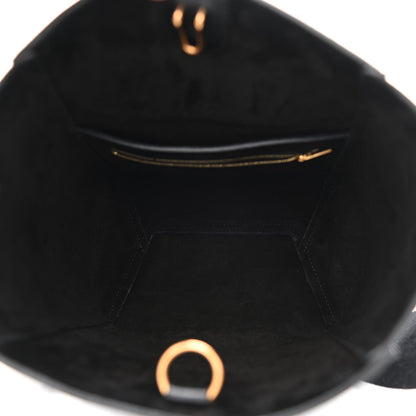 Celine Soft Grained Calfskin Small Sangle Bucket Bag Black 5 of 9