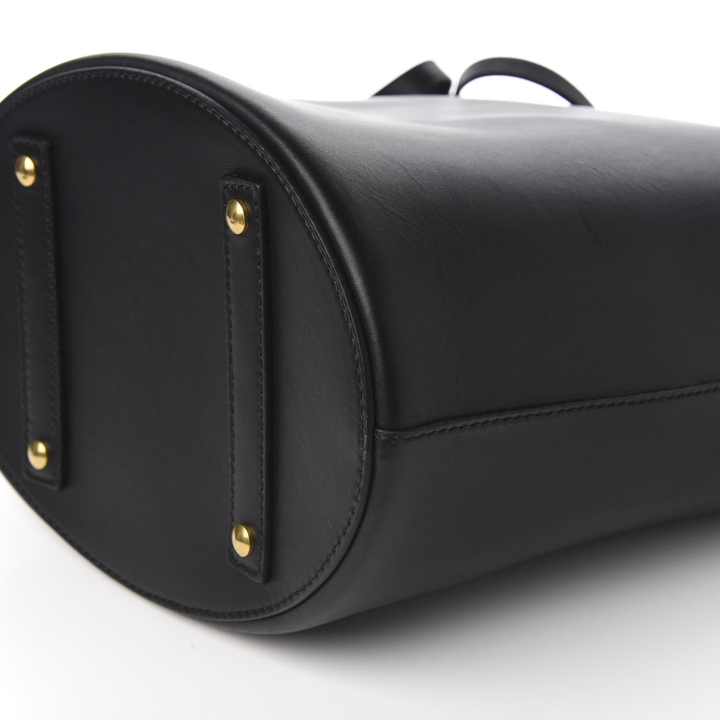 Supple Calfskin Large Bucket Black