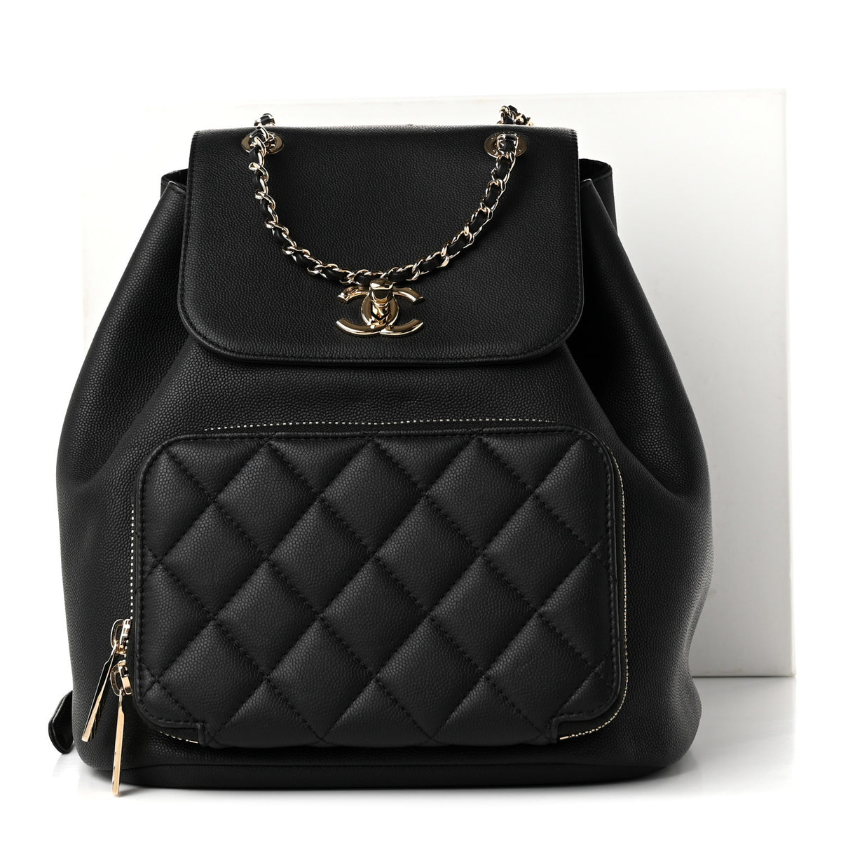 Chanel Caviar Quilted Business Affinity Backpack Black 10 of 10