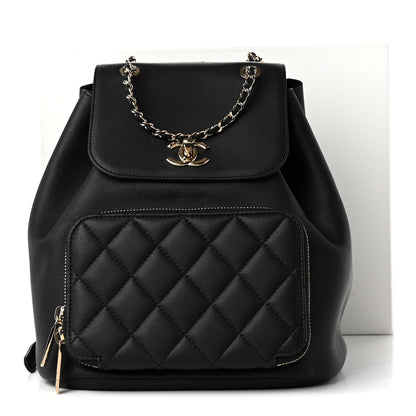 Chanel Caviar Quilted Business Affinity Backpack Black 10 of 10