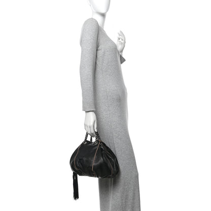 Chanel Lambskin Satin Reversible Sac Cordon Black 2 of 11