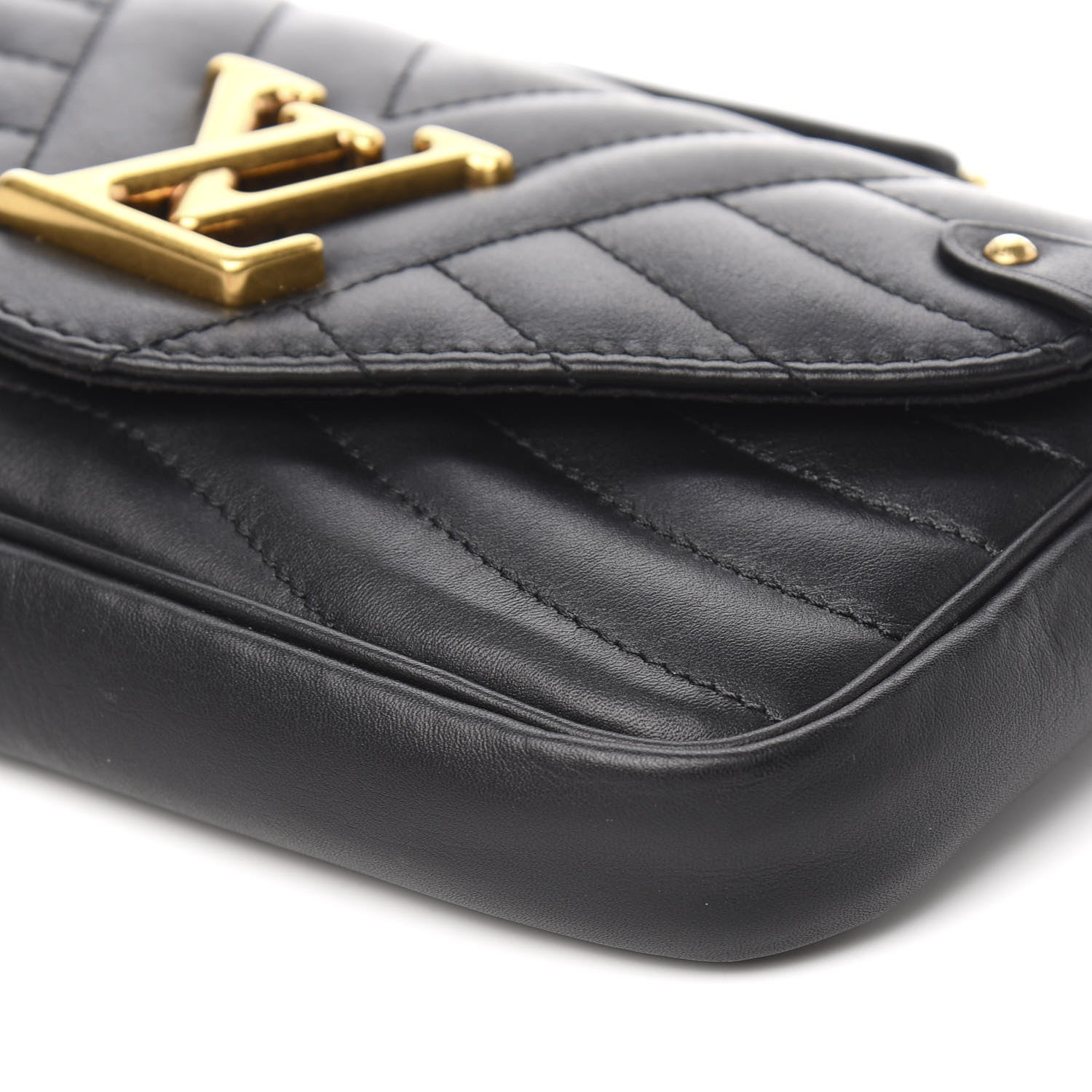 Louis Vuitton Calfskin New Wave Chain Pochette Black 7 of 9