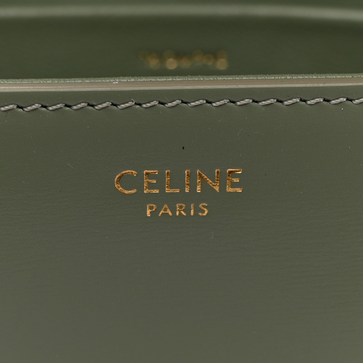 Celine Shiny Calfskin Triomphe Shoulder Bag Celadon 6 of 10