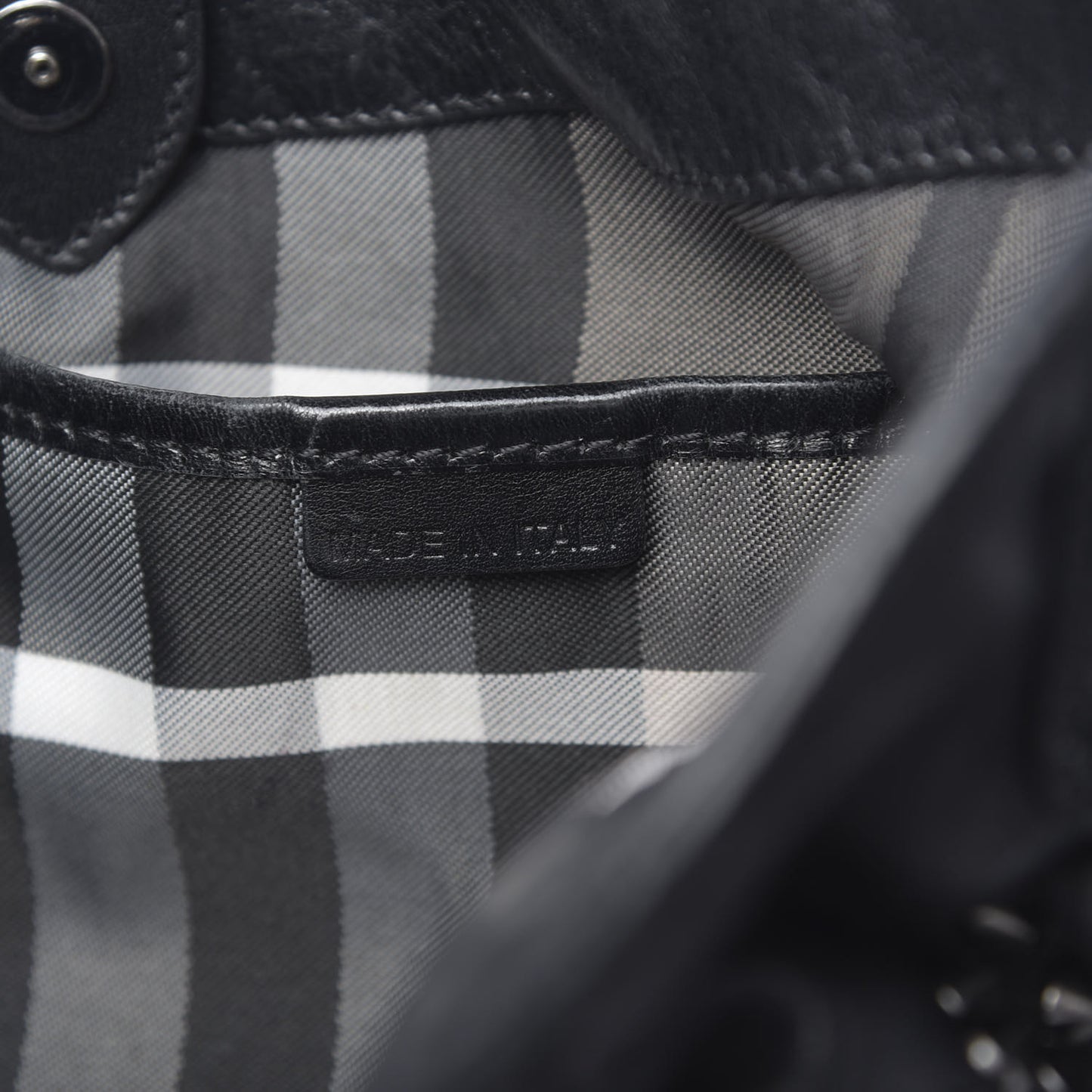 Prorsum Calfskin Studded Shoulder Bag Black