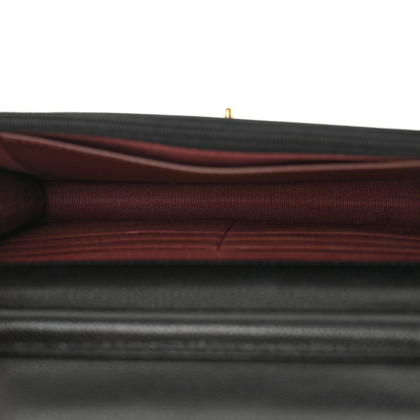 Caviar Quilted CC Turnlock Wallet On Chain WOC Black