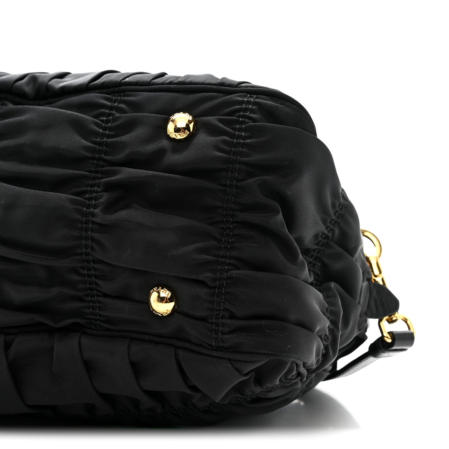 Tessuto Nylon Gaufre Tote Black
