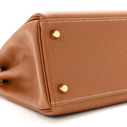 Hermes Togo Kelly Retourne 28 Gold 9 of 11