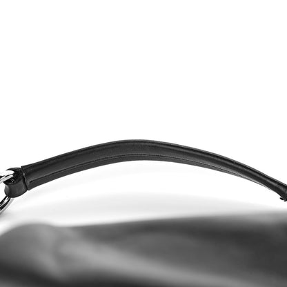 Prada Soft Calfskin Pleated Hobo Black 14 of 16