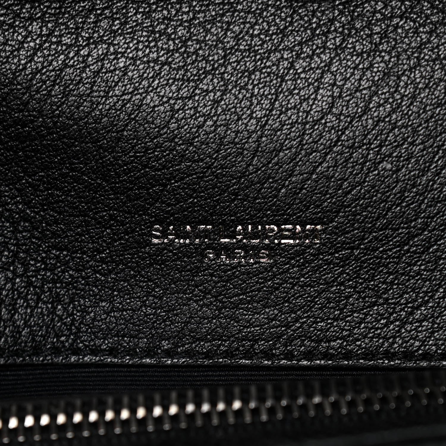 Saint Laurent Sheepskin Matelasse Chevron Monogram Medium College Bag Black 8 of 11