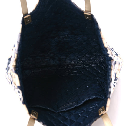 Chanel Nylon Cat Emoticon Tote Navy Gold 5 of 10