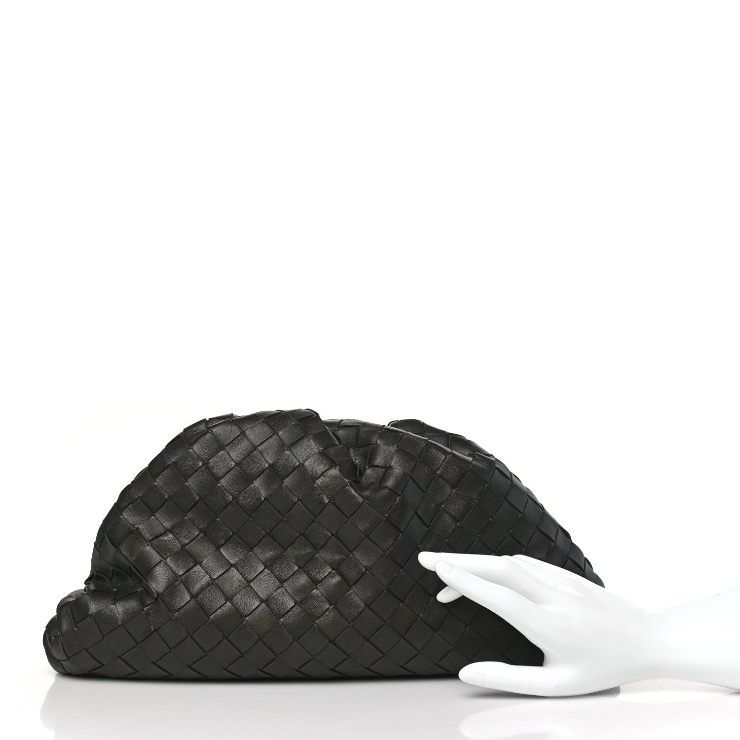 Bottega Veneta Nappa Maxi Intrecciato The Pouch Oversized Clutch Camping 2 of 9