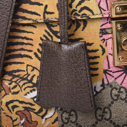 Gucci GG Supreme Monogram Bengal Small Padlock Top Handle Bag Beige Pink 13 of 13