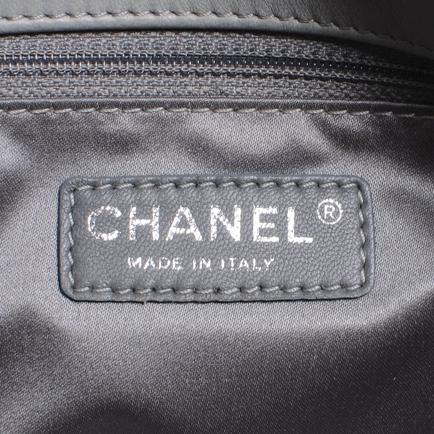 Chanel Lambskin Maxi Quilted 3 Flap Bag Grey 6 of 7