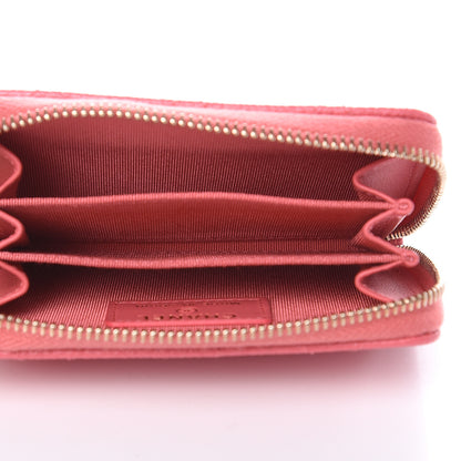 Chanel Caviar Quilted Zip Coin Purse Dark Pink 5 of 8