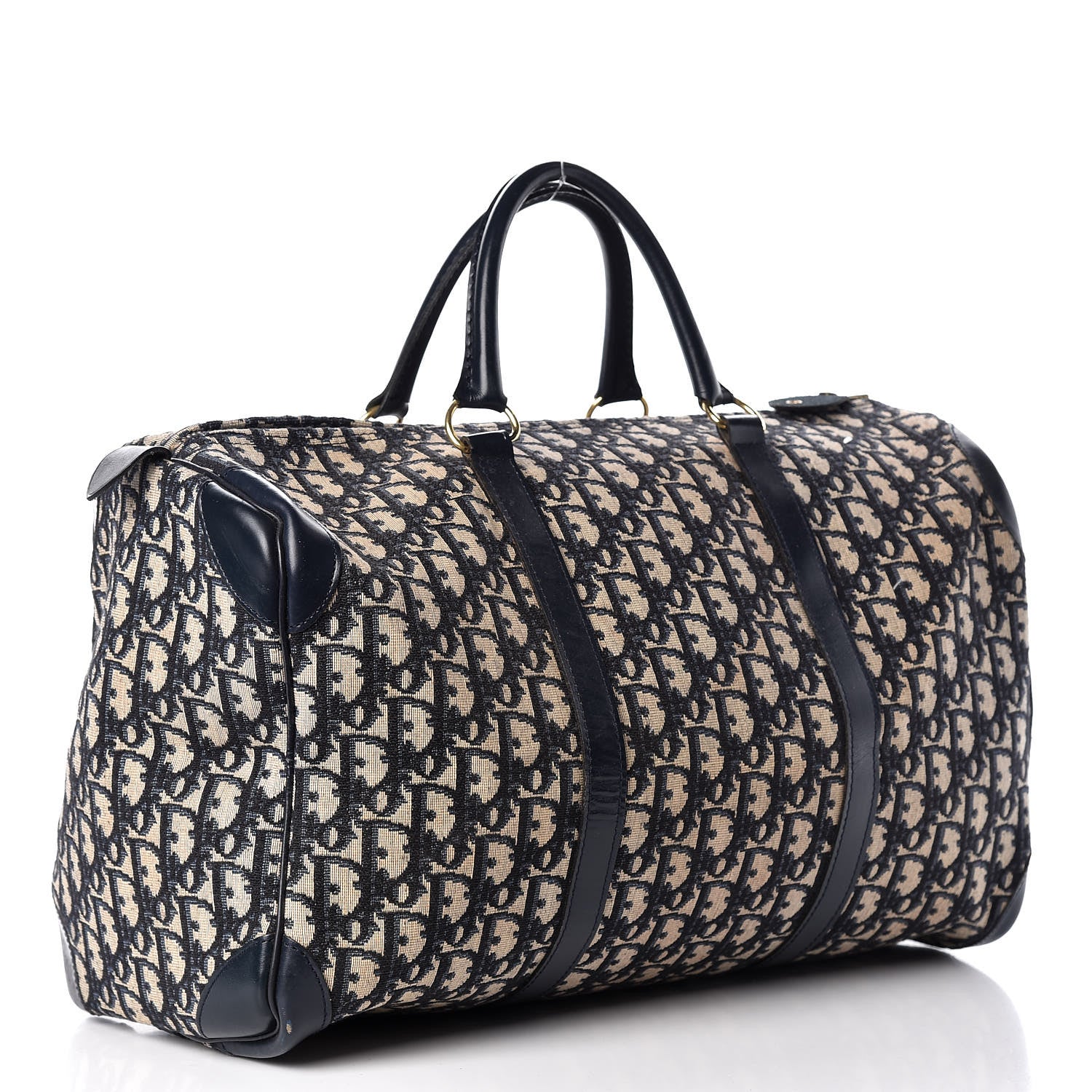 Christian Dior Monogram Duffle Navy Blue 3 of 17