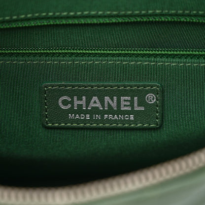 Chanel Aged Calfskin Quilted Large Working Vibe Camera Case Khaki 6 of 13