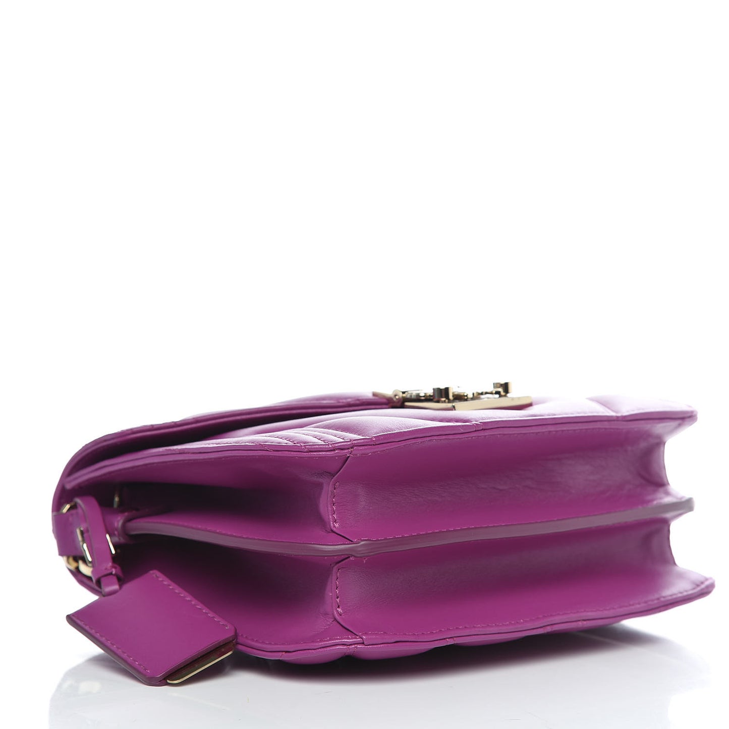 Lambskin Quilted Small Patricia Shoulder Bag Viva Lila