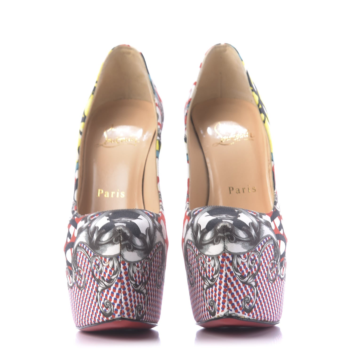 Christian Louboutin Fabric Loubi Print Daffodile 160 Pumps 35 Multicolor 2 of 8