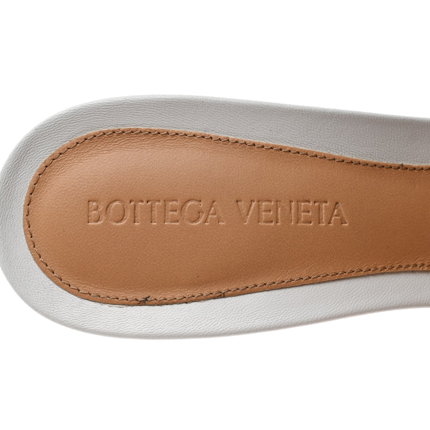Bottega Veneta Lambskin Stretch Mule Sandals 38 Optic White 6 of 9