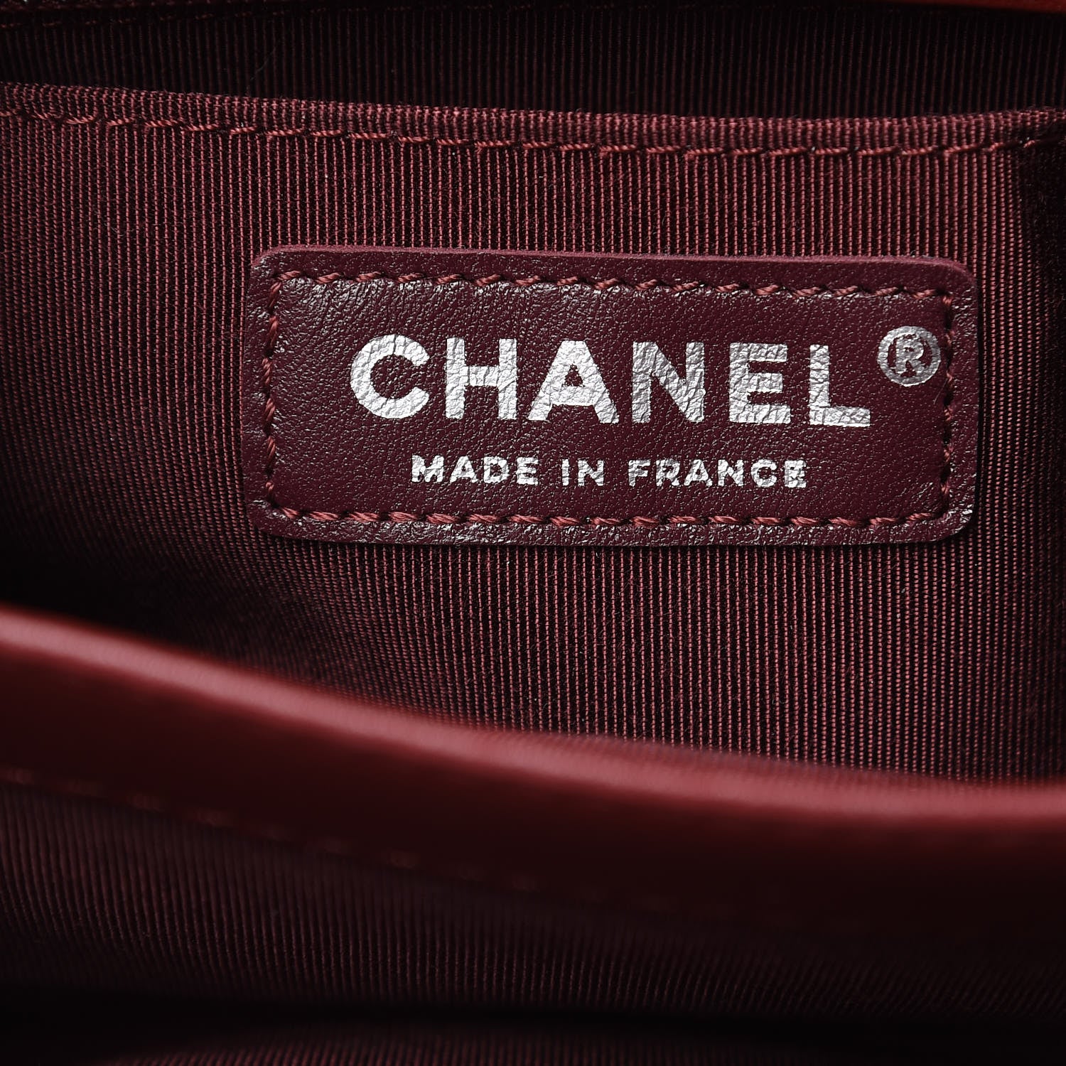 Chanel Calfskin Braided Medium Chic Flap Burgundy 6 of 13