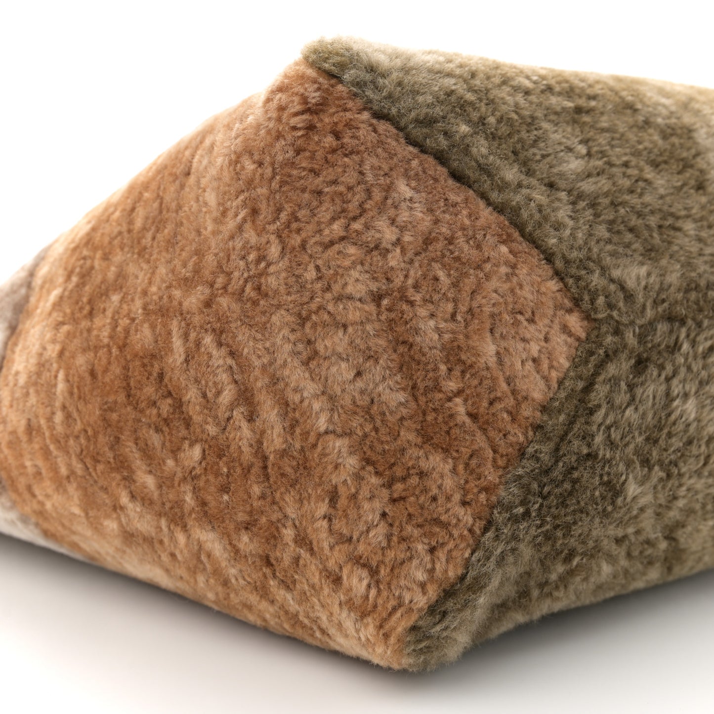 Shearling Large Puzzle Fold Tote Multicolor