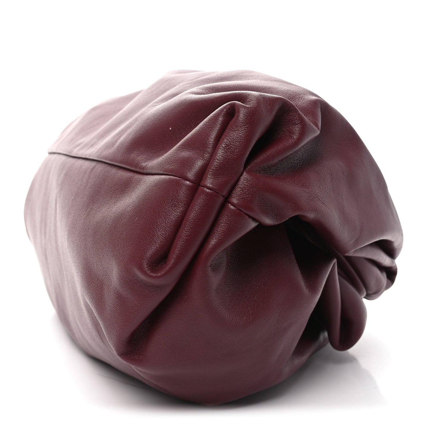 Smooth Butter Calf The Pouch Oversized Clutch Bordeaux
