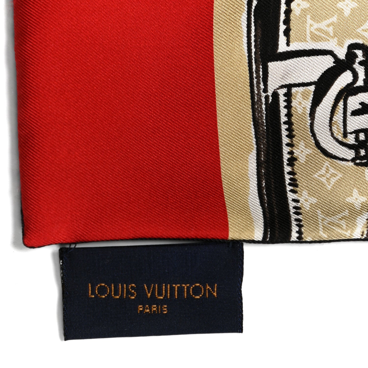 Louis Vuitton Silk Monogram Trunks Bandeau Brown 4 of 6