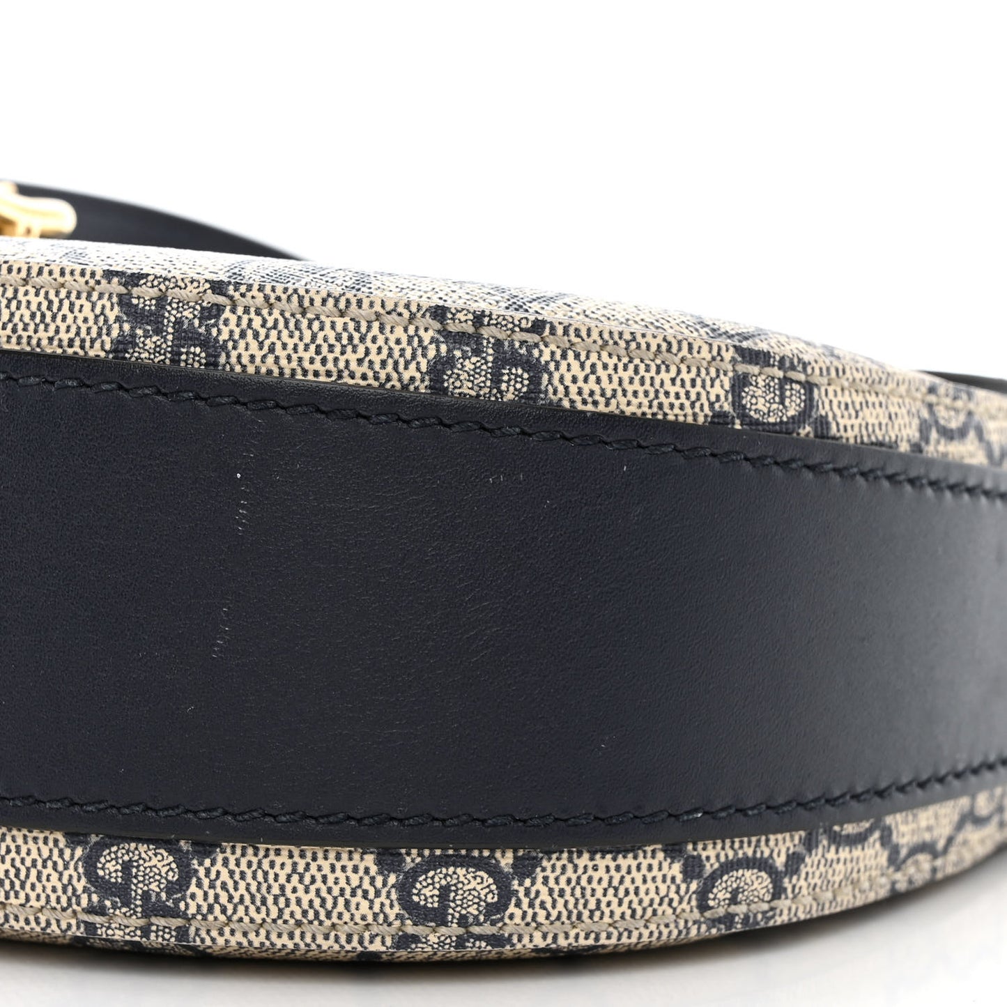 GG Supreme Monogram Small Messenger Shoulder Bag Beige Blue Navy