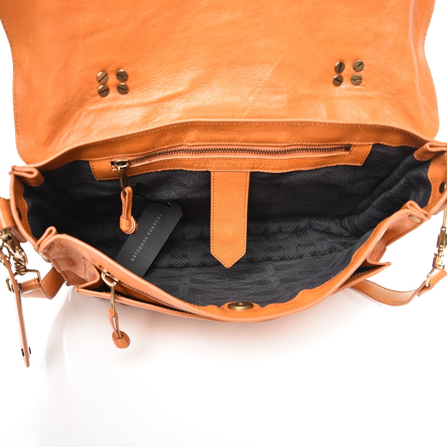 Lambskin Medium PS1 Satchel Saffron